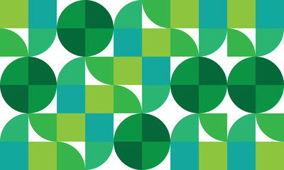 green circle shape Abstract geometric pattern design in retro style. Vector illustration with adobe illustrator - obrazy, fototapety, plakaty