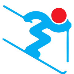 Sochi Winter Olympics project Icon - obrazy, fototapety, plakaty