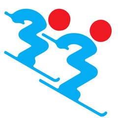 Sochi Winter Olympics project Icon - obrazy, fototapety, plakaty