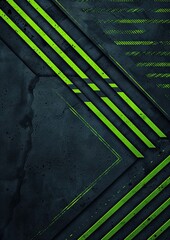 Craft an eye-catching template with abstract green arrow