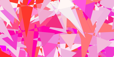 Light Pink vector texture with random triangles.
