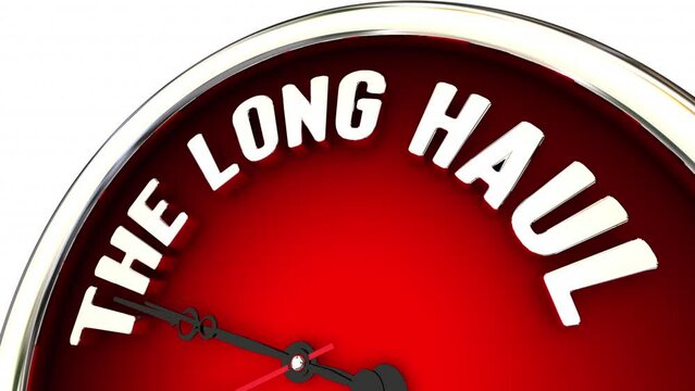 The Long Haul Clock Time Passing Moving Forward Hours Future 3d Animation