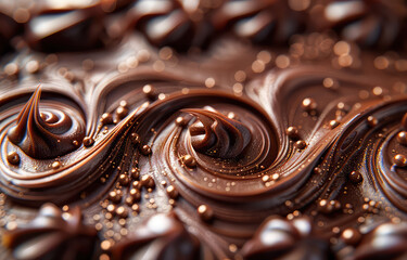 Close up of chocolate. Created with AI