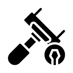 cleaner glyph icon