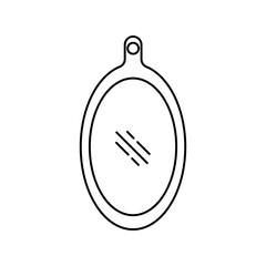 Cutting board icon vector. Simple design on white background.