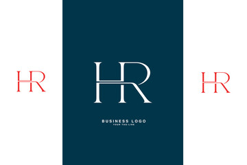 HR, RH, H, R, Abstract Letters Logo Monogram,