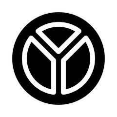 pie chart glyph icon