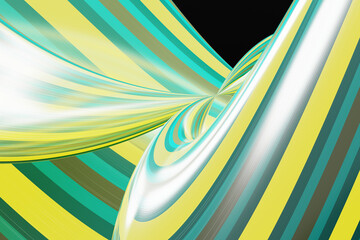 Macro photo. Abstract minimalistic background. Waves. 3D effect, render.