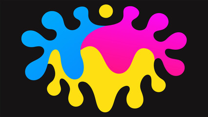 Vector journey into the world of bright colors
