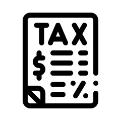tax line icon