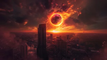 Fotobehang Total solar eclipse © 4memorize