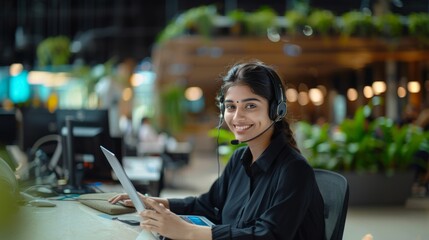 Confident and generous Indian customer service sales