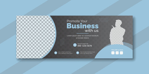 Corporate Facebook cover design template