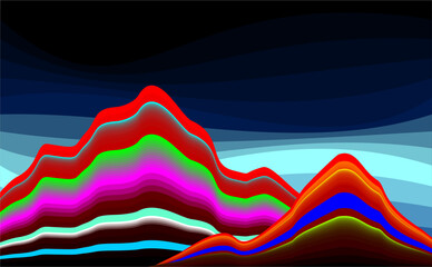 Latar belakang abstrak warna pelangi untuk desain vektor	