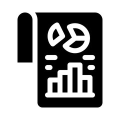 analytics glyph icon