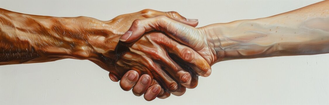 handshake of two people 