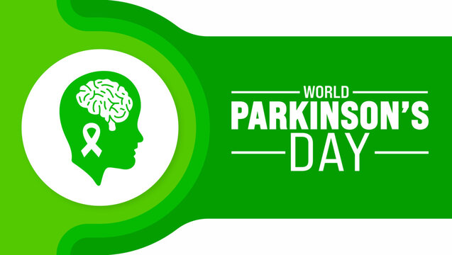 April is World Parkinson’s Day background template. Holiday concept. use to background, banner, placard, card, and poster design template with text inscription and standard color. vector illustration.