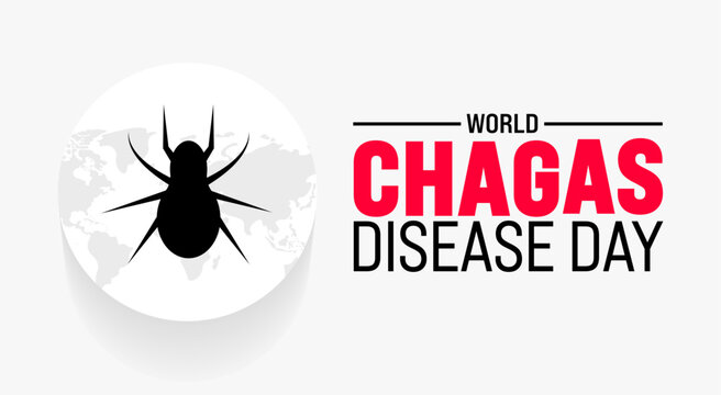April is World Chagas Disease Day background template. Holiday concept. use to background, banner, placard, card, and poster design template with text inscription and standard color. vector