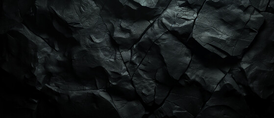 Minimalistic abstract topographic pattern in charcoal and black . Ancient rock formations, Graphic resource background and wallpaper.  - obrazy, fototapety, plakaty