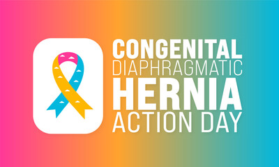 April Congenital Diaphragmatic Hernia Action Day background template. Holiday concept. use to background, banner, placard, card, and poster design template with text inscription and standard color.
