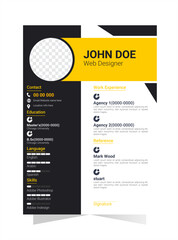 beautiful CV design template