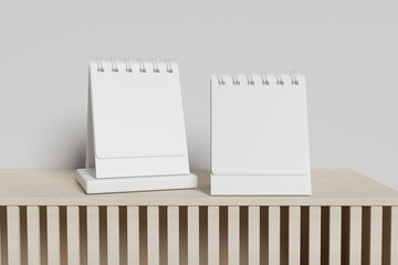 desk calendar mockup vertical