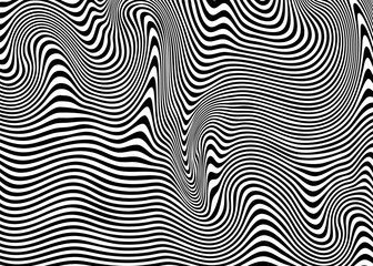 Indie Aesthetic Trippy Wave Pattern, Retro Psychedelic Background