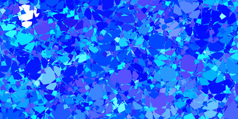 Obraz premium Dark Pink, Blue vector template with triangle shapes.