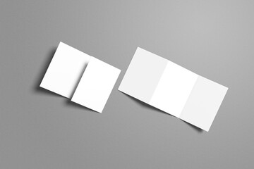 Clean A5 Trifold Brochure Mockup for showcasing your design to clients