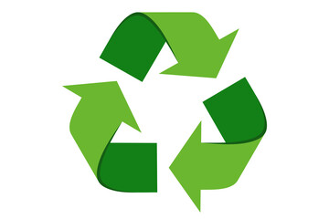 Recycle symbol - png with transparency