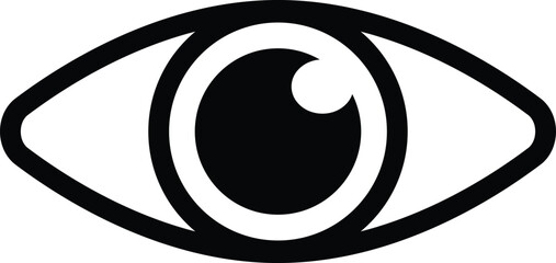 Simple Eye icon Symbol Collection. Vector Illustration.