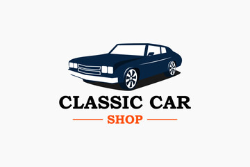 vintage and classic car shop logo