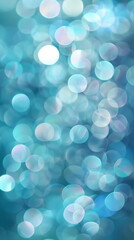 Blurred bokeh light on dark background. Christmas and New Year holidays template. Abstract glitter...