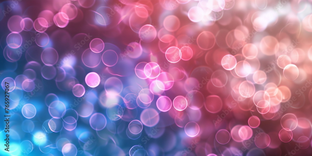 Poster defocused xmas lights. sparkling golden colorful particles, glowing bokeh lights. festive abstract c