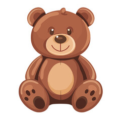 Obraz na płótnie Canvas teddy bear toy icon cartoon isolated vector 