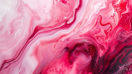 Abstract background of acrylic paint in pink and white colorsle texture
