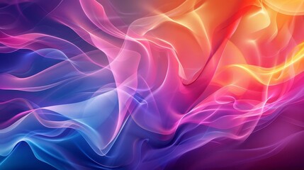 Vibrant abstract dynamic flow background, colorful fluid shapes and wavy lines, modern design