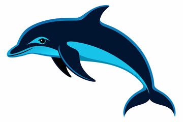 Dolphin silhouette  vector illustration 