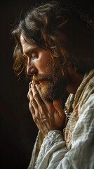 
Jesus orando, Páscoa cristã - obrazy, fototapety, plakaty