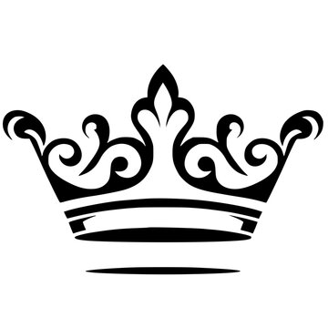 Elegant crown silhouette