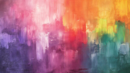 Abstract colorful background with vibrant pink yellow and blue colors, painted with oil on canvas technique. Generative AI - 765929824