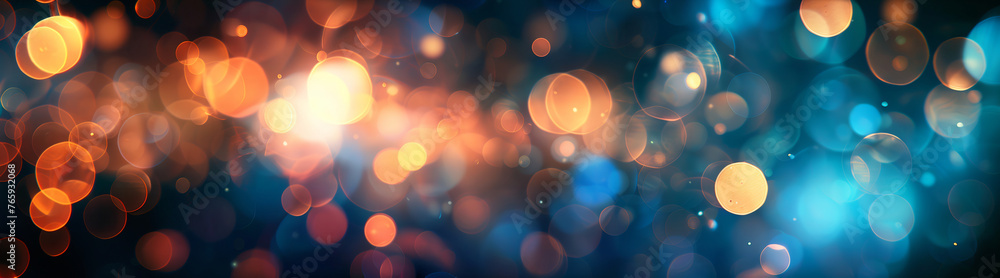 Poster light night city bokeh abstract, abstract background with bokeh defocused lights and shadow from cit