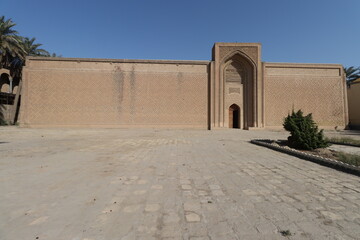 Fototapeta premium Abbasid palace in Baghdad with blue sky , the Main gate 800 years ago