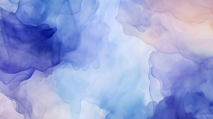 Serene purple to blue gradient watercolor background with soft transitions