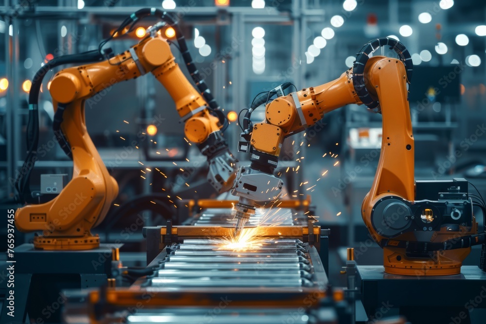 Poster advanced robotic welding systems optimizing manufacturing workflows