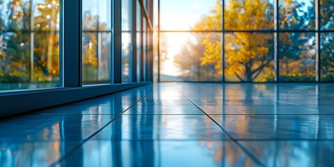 Optimizing Natural Light and Energy Efficiency: Closeup of a Modern Window Design with Advanced Materials. Concept Energy Efficiency, Modern Design, Natural Light, Advanced Materials