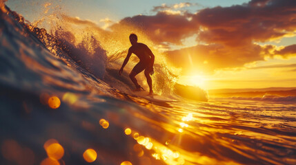 Dynamic water sports and ocean lifestyle concept for travel and adventure themes.