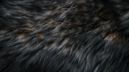 Fototapeta premium Wild Texture: A Close-Up of Wolf Fur