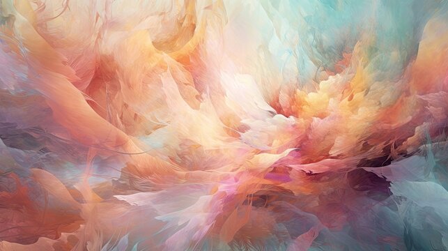 Pastel Clouds Abstract Ethereal