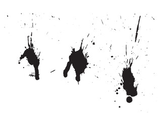 Vector grunge background. Sprayed black paint point. Spray black ink